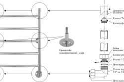 Подключение полотенцесушителя к системе отопления - инструкция